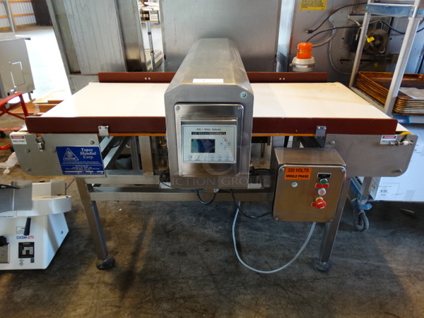 FANTASTIC! Techik Model IMD-I Stainless Steel Commercial Electric Powered Conveyor Metal Detector. This Unit Was Purchased Brand New In 2016. 220 Volts. 72x55x45. Item Was In Working Condition On Last Day of Business!