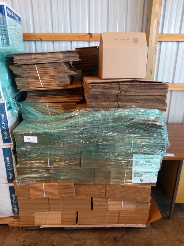 ALL ONE MONEY! PALLET LOT of Cardboard Boxes!