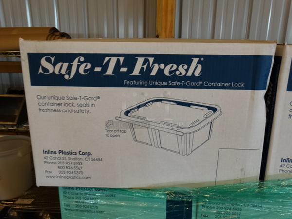 5 Boxes of Safe T Fresh Plastic Clear To Go Containers. Each Box Has 200 Pieces. 5 Times Your Bid!