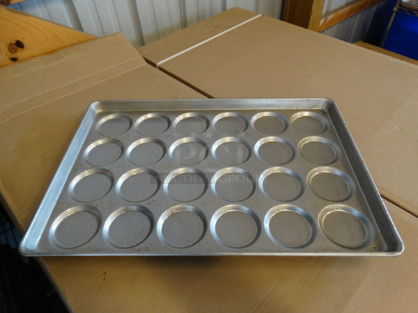4 Metal 24 Bun Baking Pans. 18x26x1. 4 Times Your Bid!