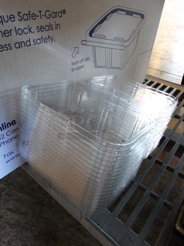 Box of Safe T Fresh Plastic Clear To Go Containers.