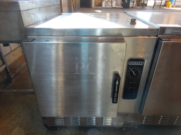 SWEET! Hobart Model HC24EA5 Stainless Steel Commercial Electric Powered Single Deck Steam Cabinet. 208/240 Volts, 1/3 Phase. 24x33x32