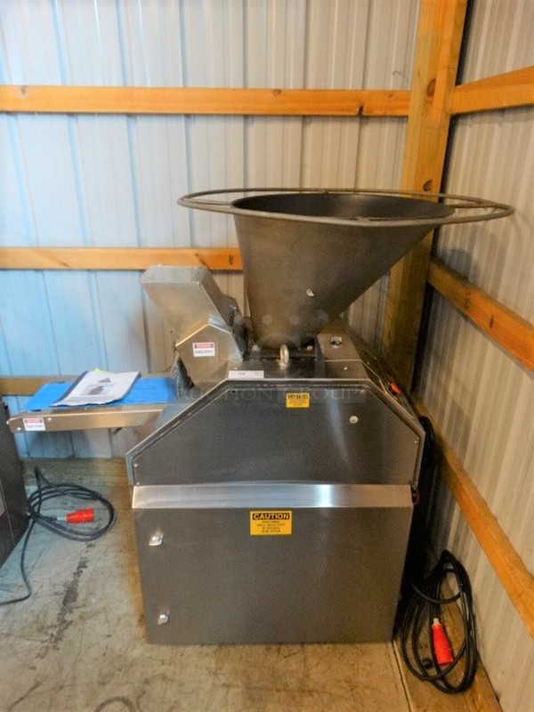 BEAUTIFUL! Kumkaya Model DM2000 Metal Commercial Floor Style Dough Dividing Divider Machine. 208 Volts. 38x62x60. Item Was In Working Condition On Last Day of Business!