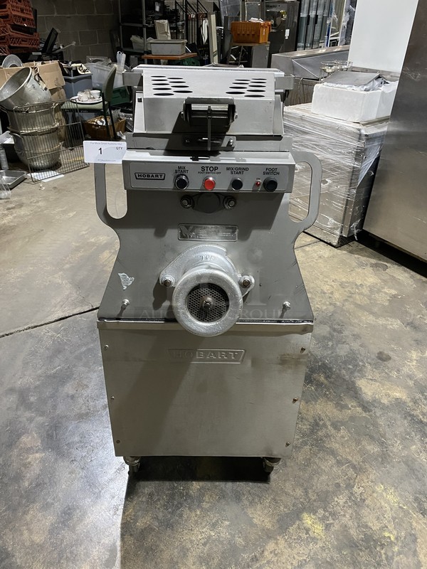 FABULOUS! Hobart Commercial Heavy Duty Meat Mixer/ Grinder! All Stainless Steel! Model MG1532 Serial 271105285! 208V 3Phase! On Commercial Casters! Tested & Working! Call or Text 646-245-6779 For Video!
