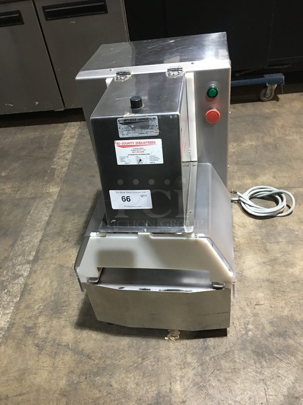 Bi-County Commercial Countertop Meat Press Machine! All Stainless Steel! Pound-O-Matic 800 Series! On Legs!