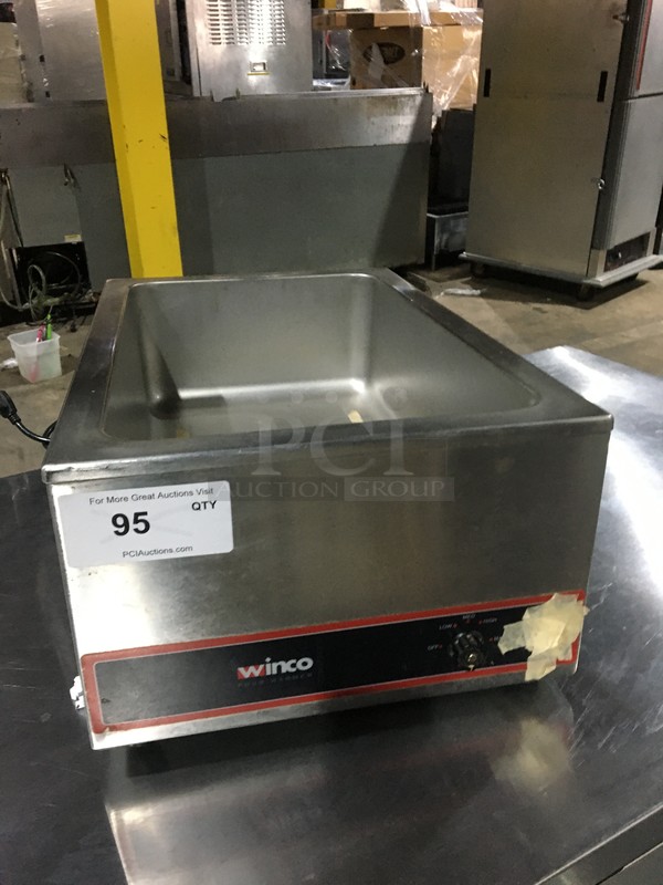 Winco Commercial Countertop Food Warmer! All Stainless Steel! Model FWS500! 120V!