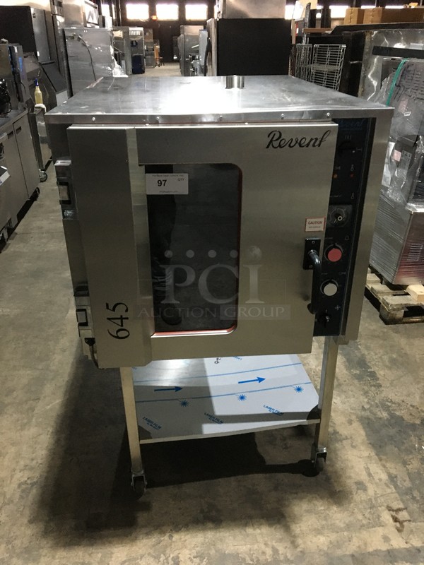 AMAZING! Revent Commercial Electric Powered Combi Oven! With View Through Door! With Underneath Storage Space! All Stainless Steel! Model 645SHPOVEN Serial 97450142197! 208/240V+N 3Phase! On Commercial Casters! Working When Removed!