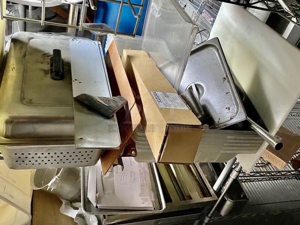 Rack Loaded with A Variety of Equipment and Small Ware. Includes, Glasses, Filters, New Pizza Spatula, Co2 Tank, Dry Goods Storage, And More!! - Image 3 of 7