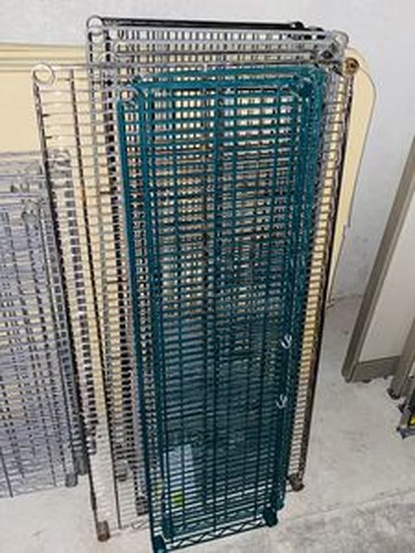 Set of 7 Wire Shelves various sizes. - Image 1 of 1