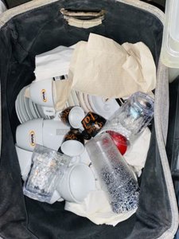 TREASURE CHEST! Boat Load of Smallware. To Go Cups, Coffee Cups, Espresso Cups, Saucers, Lids, Dunnage Rack and More... - Image 5 of 12