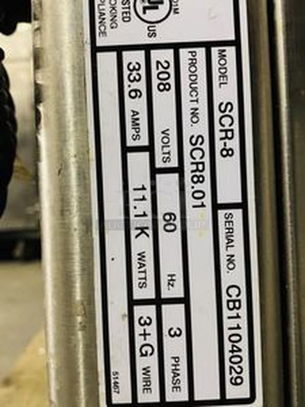 Like NEW! Henny Penny SCR-8 Countertop 8-Spit Rotisserie.  40-5/8 - Image 5 of 11