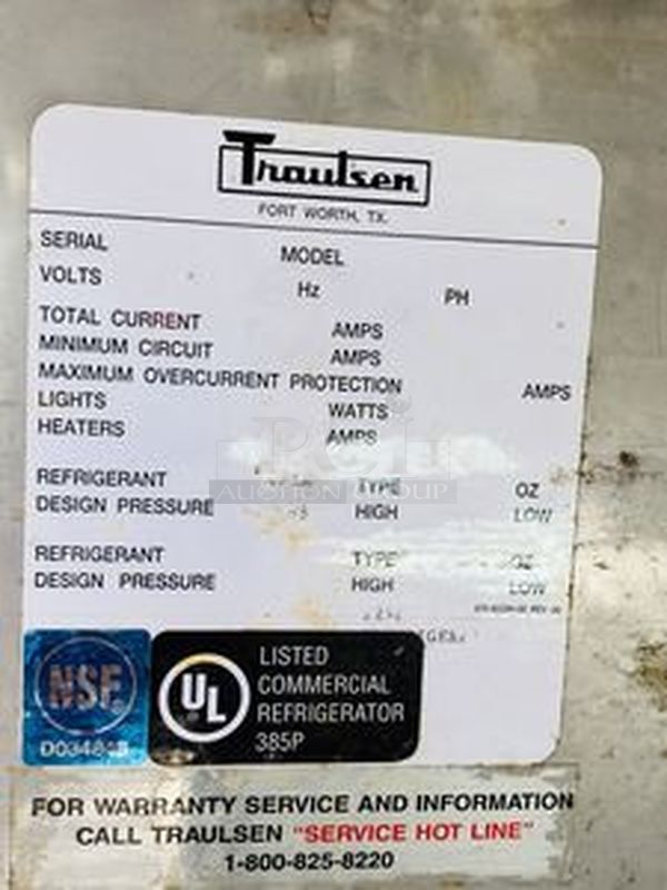 AMAZING! Traulsen Pizza Prep Table on Commercial Casters with Removable Overshelf. Gets down to and holds Temperature. - Image 3 of 9