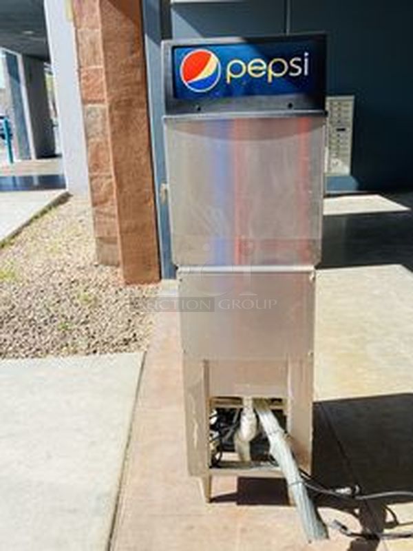 IMI Cornelius Model CB1522-AHK 6 Head Soda Fountain with Cold Plate, Ice Bin and, Carbonator.

17x25x62-1/2 - Image 6 of 7
