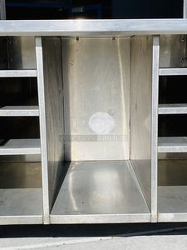 Stainless Steel Food Expo/Prep Station with Adjustable Top Shelf. Huge Amount of Storage on Commercial Casters!48x42x79-1/2 - Image 3 of 7