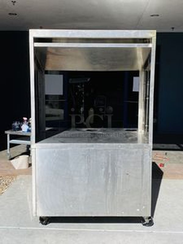 Stainless Steel Food Expo/Prep Station with Adjustable Top Shelf. Huge Amount of Storage on Commercial Casters!48x42x79-1/2 - Image 6 of 7