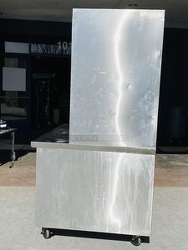 Stainless Steel Food Expo/Prep Station with Adjustable Top Shelf. Huge Amount of Storage on Commercial Casters!48x42x79-1/2 - Image 7 of 7