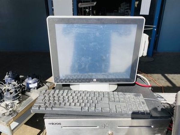 POS Systems With Micros Cash Drawer & Keyboard - Image 1 of 2