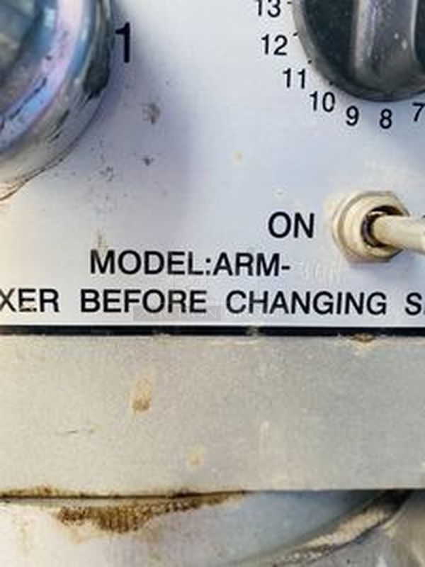 Thunderbird Model: Arm-30N Planetary Mixer. 30 Quart. 3 Speed Gear Box Turns On. Comes with Multiple Attachments. 115V 1Hp 60Hz May need minor maintenance  - Image 8 of 10