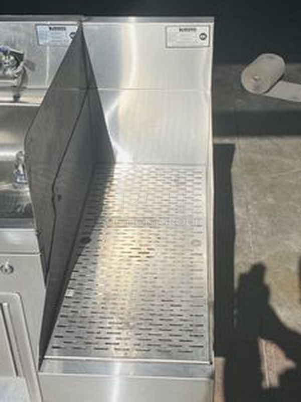 MUST HAVE!! Stainless Steel Krowne Back Bar Combo Unit - Hand Washing Sink, Soap Dispenser, Paper Towel Dispenser, Under Sink Cabinet For Trash Storage &  Glass Drying Rack - Image 8 of 8