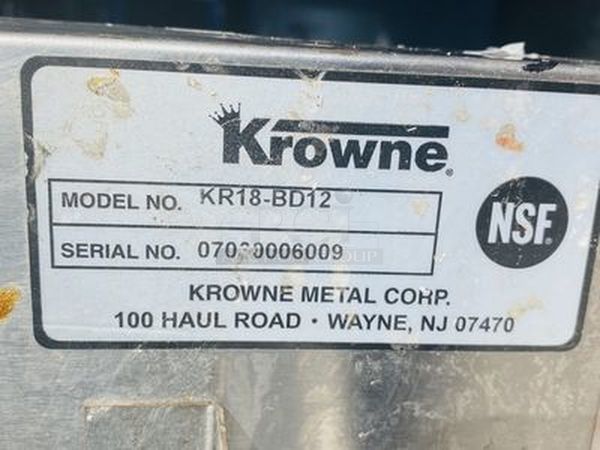 Krowne Custom Under Bar Station. Unit Includes: Custom Drain Board and Beer Dump Station with Plumbing.

30x24x36 - Image 3 of 6