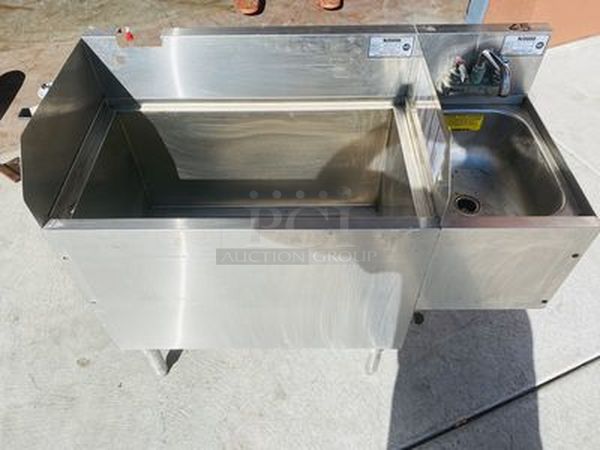 AMAZING!! Krowne Under Bar Unit. Lot Includes: 1 Compartment Bar Sink with 8 Circuit Jockey Box.