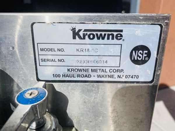 AMAZING!! Krowne Under Bar Unit. Lot Includes: 1 Compartment Bar Sink with 8 Circuit Jockey Box. - Image 2 of 9