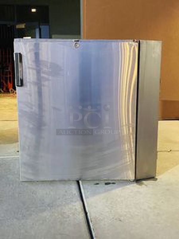PERFECT ADDITION! Stainless Steel Liquor Storage Cabinet Removed From the SLS Casino and Hotel. 

35-1/2x23x35
