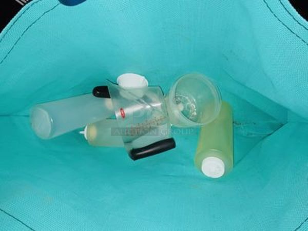 LOADED! Wire Merchandiser on Commerical Casters Jammed Full of Everything A Kitchen Can Need From A 20 Quart Dough Hook, Commercial Can Opener to Dough Proofers, A Case of Sternos, Trays and Storage! - Image 5 of 12