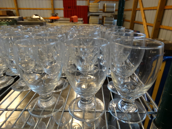 19 Footed Beverage Glasses. 3x3x5. 19 Times Your Bid!