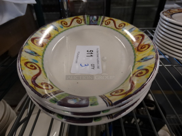 3 White Ceramic Oval Plates. 13.5x9.5x1.5. 3 Times Your Bid!