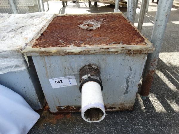 Metal Commercial Grease Trap. 17x19x14