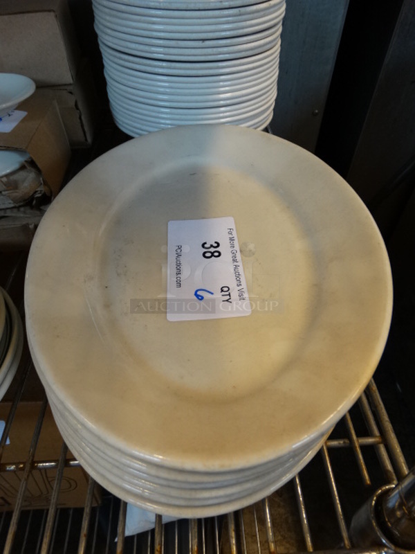 6 White Ceramic Oval Plates. 12x9x1.5. 6 Times Your Bid!