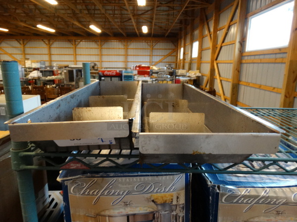 2 Stainless Steel Grease Traps. Includes 7x24x3. 2 Times Your Bid!