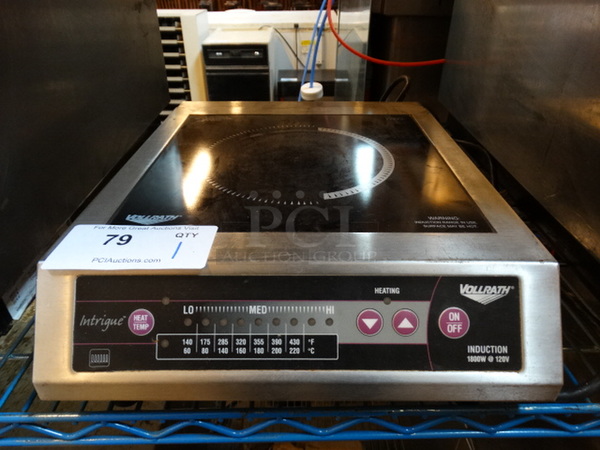 NICE! Vollrath Model 69500 Stainless Steel Commercial Countertop Single Burner Induction Range. 120 Volts, 1 Phase. 13x17x4.5