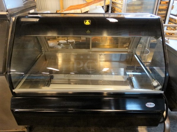 GREAT! 2017 Alto Shaam Model ED2SYS-48 Stainless Steel Commercial Floor Style Heated Display Case Merchandiser. 120/208-240 Volts, 1 Phase. 48x38x49