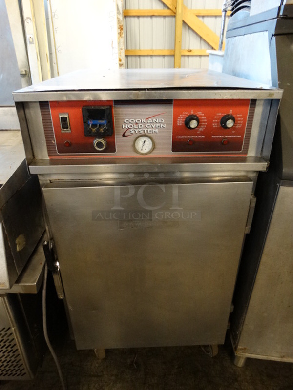GREAT! Alto Shaam Model 1000-1S Stainless Steel Commercial Electric Powered Cook and Hold Oven on Commercial Casters. 208-240 Volts. 25x34.5x44.5
