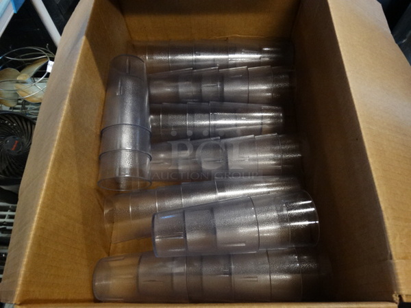 ALL ONE MONEY! Lot of 36 Poly Clear Beverage Tumblers! 3x3x5