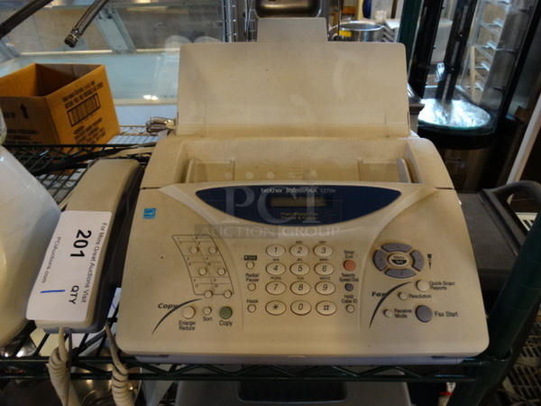Brother IntelliFAX 1270e Countertop Fax Machine. 15x14x11