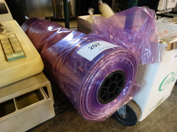 Roll of Purple Material. 21.5x7x7