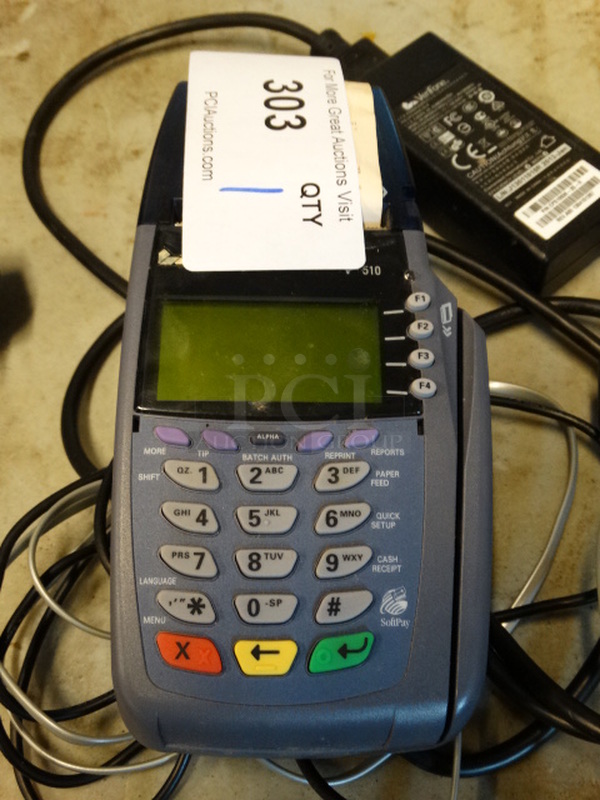 VeriFone Model VX510 Credit Card Reader. 4x8x3