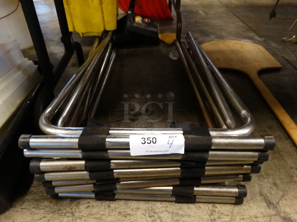 4 Metal Serving Tray Stands. 19x17x31. 4 Times Your Bid!