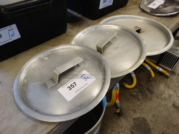 3 Metal Round Lids. Includes 12.5x12.5x1. 3 Times Your Bid!