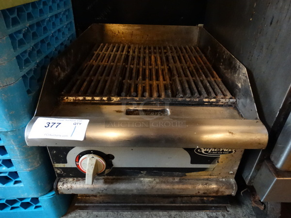 NICE! Superior Stainless Steel Commercial Gas Powered Charbroiler Grill. 18x27x16