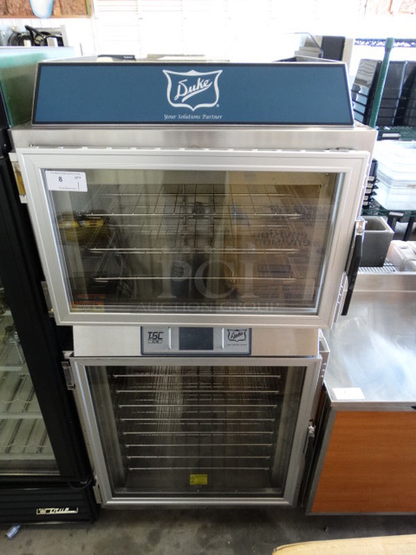 AMAZING! 2013 Duke Model TSC-6/18M M Stainless Steel Commercial Electric Powered Oven Proofer on Commercial Casters. 230 Volts, 3 Phase. 36x30x78