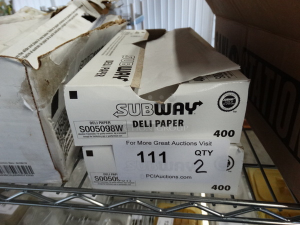 2 Boxes of Deli Paper. 2 Times Your Bid!
