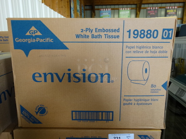 2 Boxes of BRAND NEW IN BOX! Georgia Pacific Envision Toilet Paper. 2 Times Your Bid!