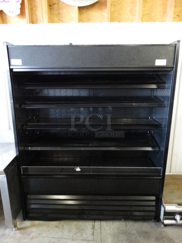 NICE! Structural Oasis Model B62 Metal Commercial Floor Style Open Grab N Go Merchandiser w/ Metal Shelves. 115/230 Volts, 1 Phase. 66.5x24.5x83
