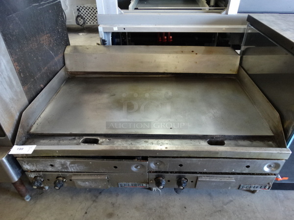 WOW! Garland Stainless Steel Commercial Countertop Gas Powered Flat Top Griddle. 48x32x22