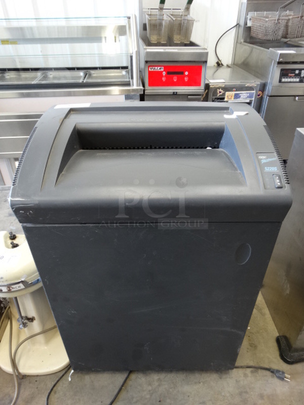 GBC Shredmaster Model 5220S Floor Style Paper Shredder. 115 Volts, 1 Phase. 23x18x36. Tested and Working!