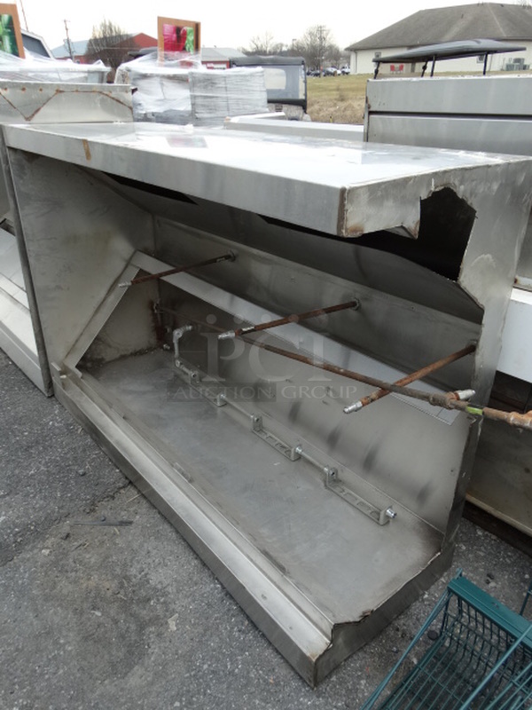 WOW! 6' Stainless Steel Commercial Grease Hood. 72x24x48.5